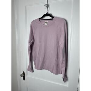 Love & Sports Women's Light Pink Long Sleeve Seamless Athletic Shirt Size XXL